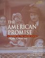American Promise 3e V2  Reading the American Past 3e V2