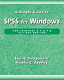 A Simple Guide to Spss for Windows Versions 80 and 90