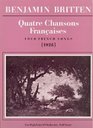 Quatre Chansons Francais