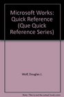 Microsoft Works Quick Reference