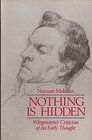 Nothing Is Hidden Wittgenstein's Criticism of His Early Thought