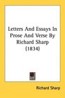 Letters And Essays In Prose And Verse By Richard Sharp