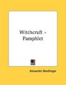 Witchcraft  Pamphlet