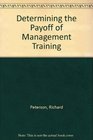 Determining the Payoff of Management Training