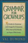 Grammar for grownups