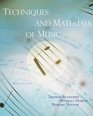 Techniques and Materials of Music From the Common Practice Period Through the Twentieth Century