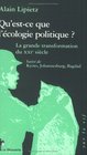 Qu'estce que l'cologie politique  La grande transformation du XXIe sicle