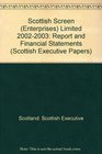 Scottish Screen  Limited Report and Financial Statements
