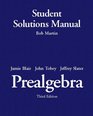 Prealgebra Student Solutions Manual Valuepack