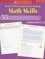 Weekbyweek Homework For Building Math Skills