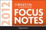 Wiley CPA Examination Review Focus Notes Regulation 2012