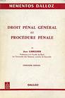 Droit penal general et procedure penale