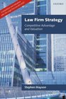 Law Firm Strategy Competitive Advantage and Valuation
