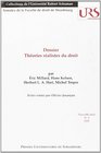 Collections annales tome 4  Dossier Theories realistes du droit