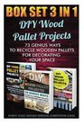 DIY Wood Pallet Projects BOX SET 3 IN 1: 73 Genius Ways To Recycle Wooden Pallets For Decorating Your Space: (Wood Pallet, DIY projects, DIY household ... DIY projects for your home and everyday life)
