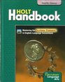 Holt Handbook Literature  Language Arts Fourth Course