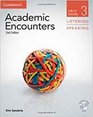 Academic Encounters Level 3 Student s Book Listening and Speaking with DVD Life in Society