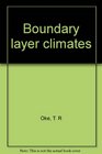 Boundary layer climates