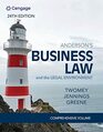 Anderson's Business Law  The Legal Environment  Comprehensive Edition