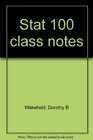 Stat 100 class notes