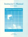 Instructor's Manual to Accompany Fundamentals of Behavioral Statistics