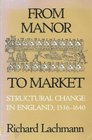 From Manor to Market Structural Change in England 15361640