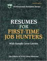 Resumes for FirstTime Job Hunters