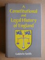 Constitutional and Legal History of England