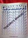 Grammar Step by Step Teachers Manual