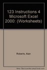 123 Instructions 4  Microsoft Excel 2000