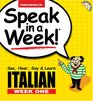 Italian Week 1