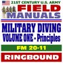 21st Century US Army Field Manuals Military Diving FM 2011 Volume 1 Principles and Policy History Physiology Deep Diving Thermal Problems Scuba