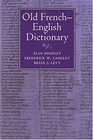 Old FrenchEnglish Dictionary