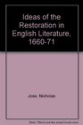 Ideas of the Restoration in English Literature 166071