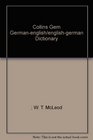 Collins GermanEnglish Gem Dictionary