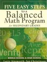 Five Easy Steps to a Balanced Math Program for Secondary Teachers