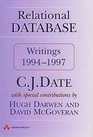 Relational Database Writings 19941997