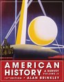 American History A Survey Volume 2