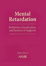 Book Workbook and Forms Set Mental Retardation Definition Classification and Systems of Supports