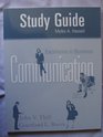 Study Guide for Excellence in Business Communication