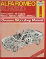 Alfa Romeo Alfasud 197484 Owner's Workshop Manual