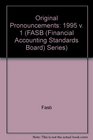Original Pronouncements 199596  Accounting Standards As of June 1 1995  Fasb Statements of Standards