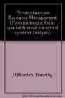 Perspectives on Resource Management
