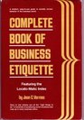 Complete book of  business etiquette featuring the locatomatic index