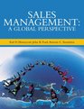 Sales Management A Global Perspective