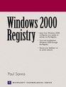 Windows 2000 Registry