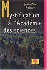 Mystification  l'Acadmie des sciences