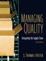 Managing Quality Integrating The Supply Chain and Student CD PKG