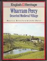 English Heritage Book of Wharram Percy Deserted Medieval Village