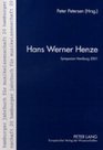 Hans Werner Henze Eine Fehleranalytische Untersuchung Schriftlicher Texte Von Igbo Deutschlernenden Mit English Als Zweitsprache